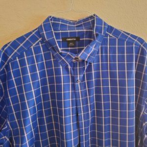 Claiborne Short-sleeve Casual Button-down 3XLT